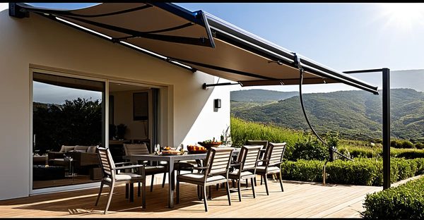 Le store banne à moteur solaire : efficacité et design adapté